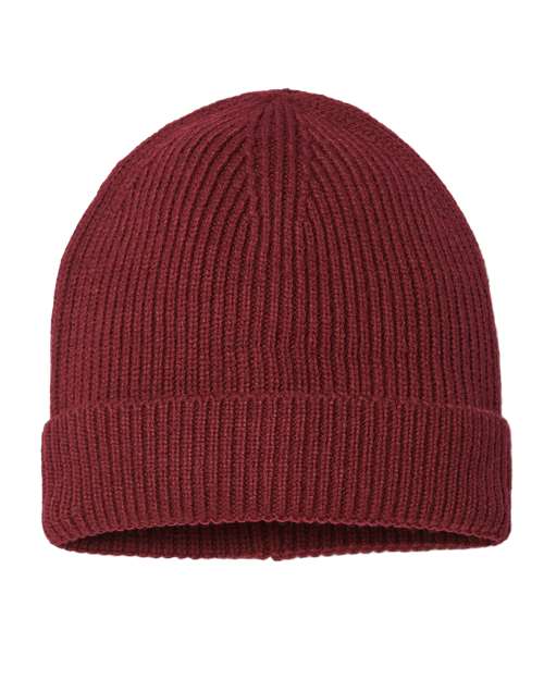 Sustainable Fine Rib Cuffed Beanie