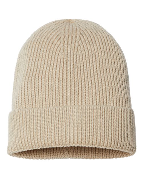 Sustainable Fine Rib Cuffed Beanie