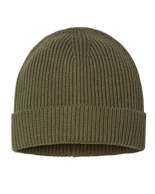 Sustainable Fine Rib Cuffed Beanie