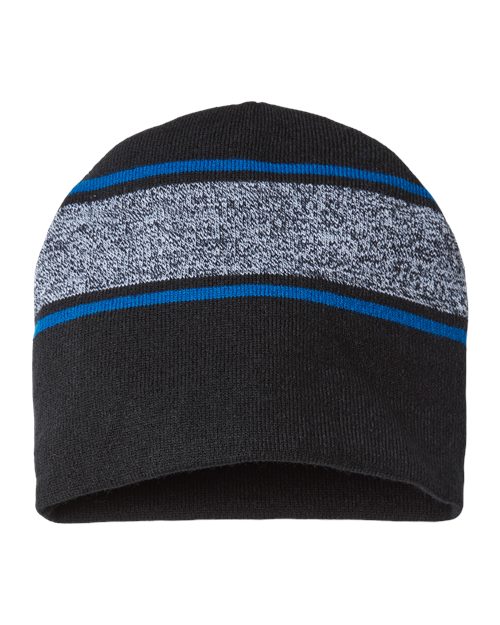 USA-Made Variegated Striped Beanie