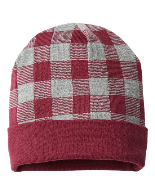 USA-Made Plaid Beanie