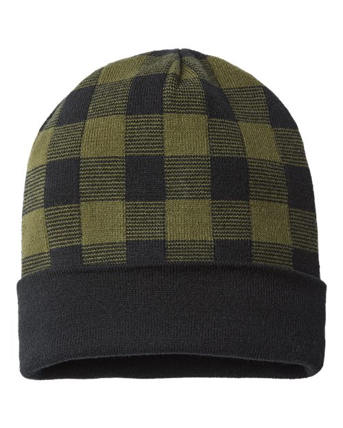 USA-Made Plaid Beanie