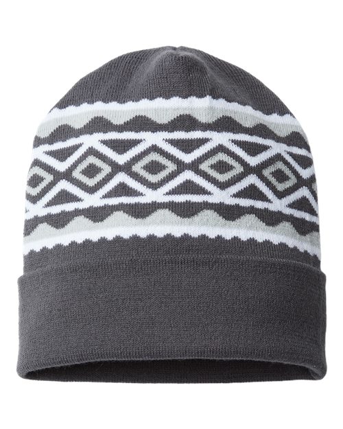 USA- Made Diamond Cuffed Beanie