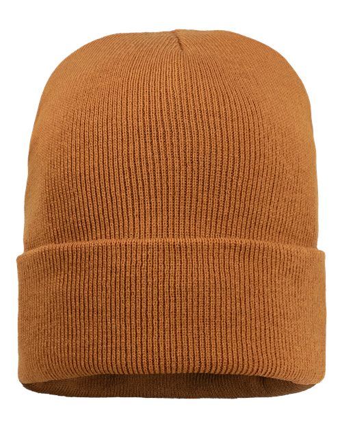 12" Sherpa Lined Cuffed Beanie