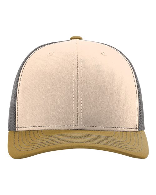 Snapback Trucker Cap - Mink Beige/ Charcoal/ Amber Gold