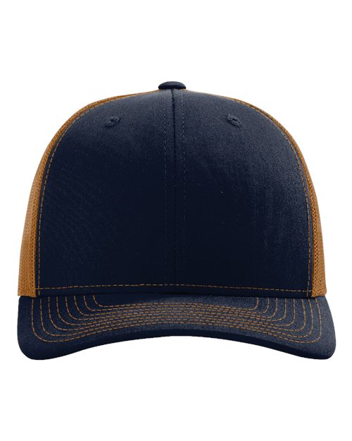 Snapback Trucker Cap - Navy/ Carmel