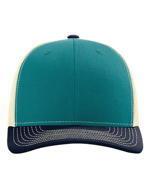 Snapback Trucker Cap - Blue Teal/ Birch/ Navy