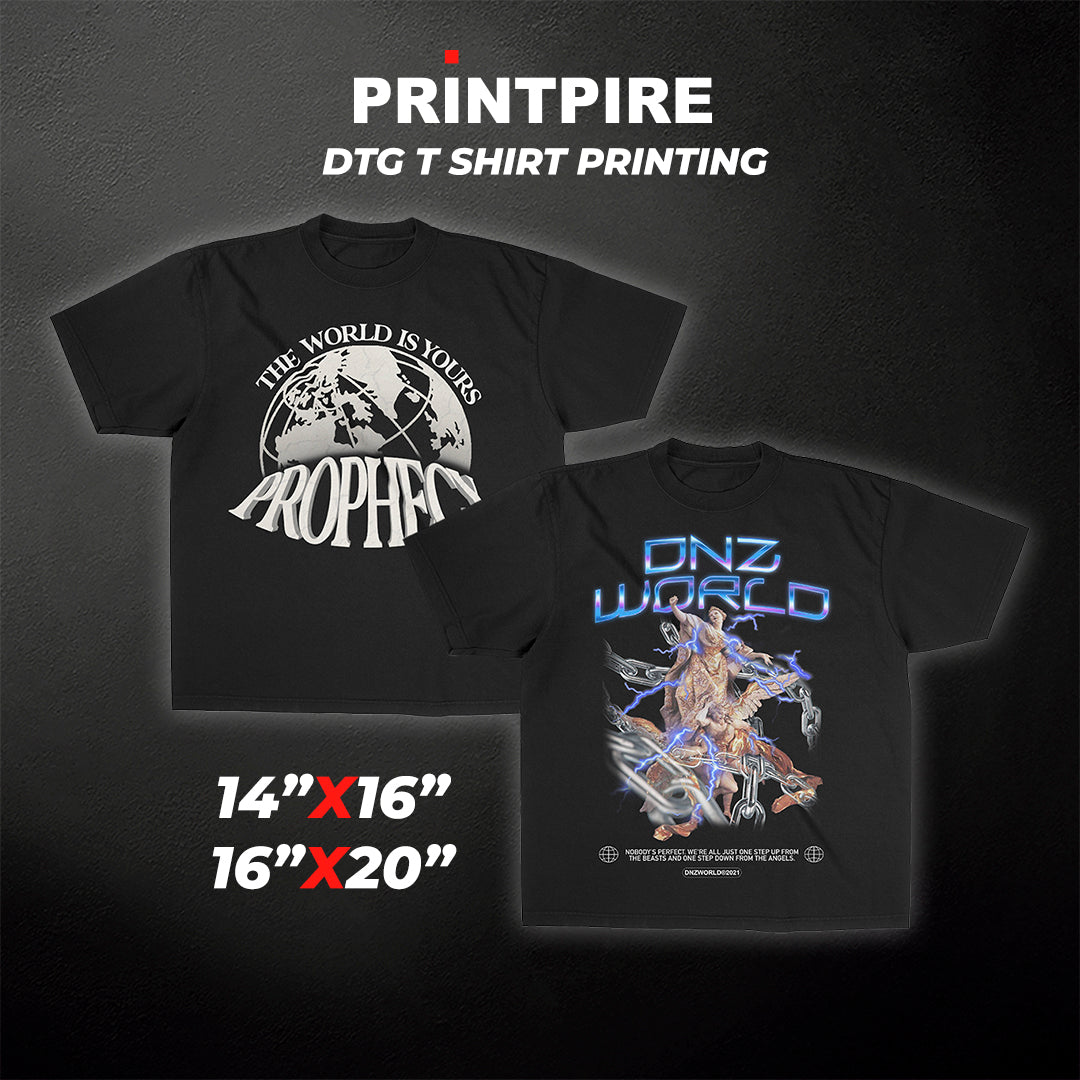 CUSTOM DTG T-SHIRT PRINTING