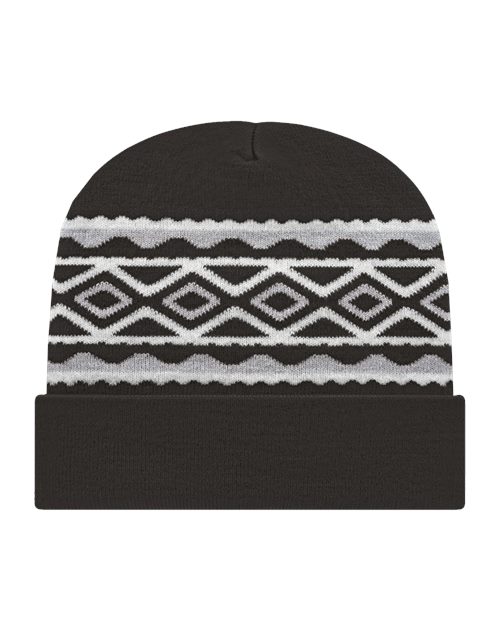 USA- Made Diamond Cuffed Beanie