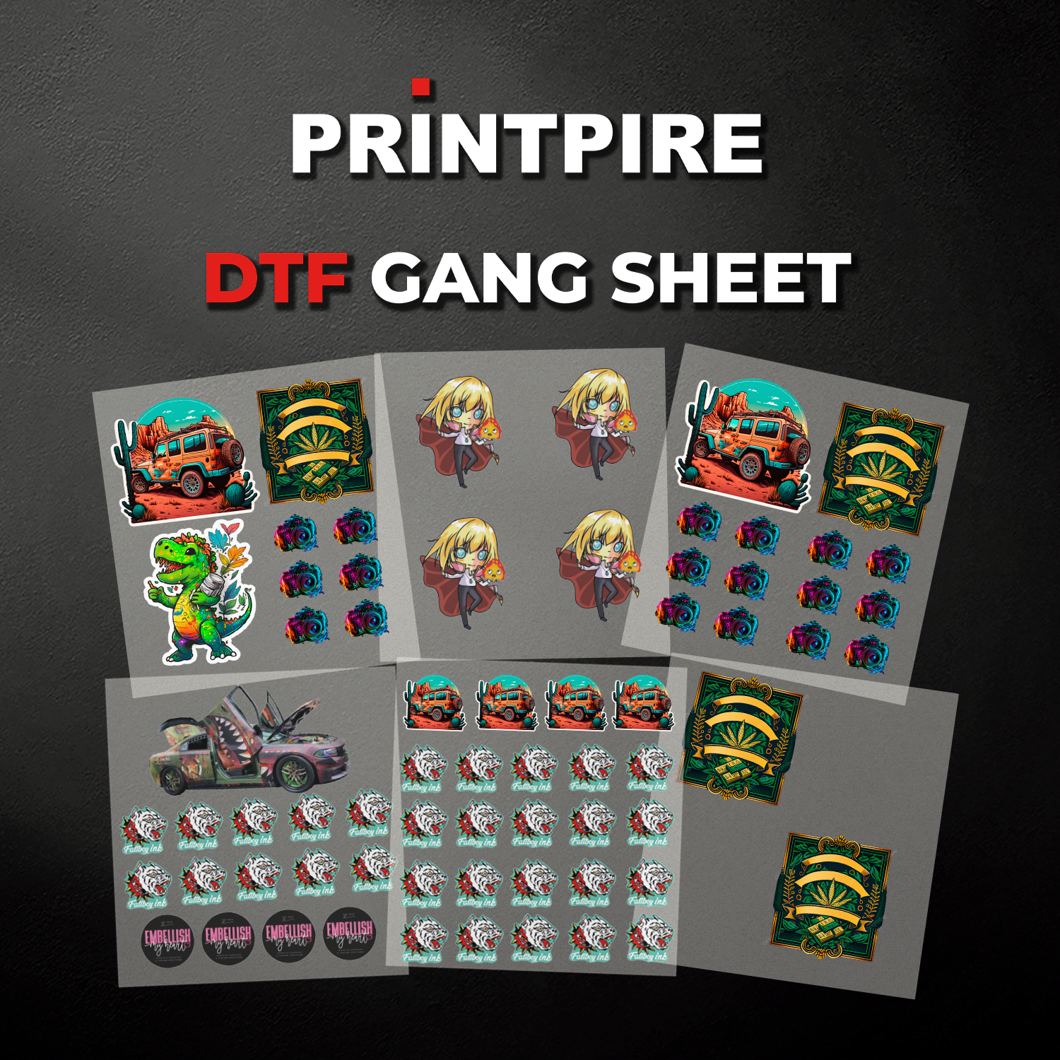 22IN UPLOAD YOUR PREBUILT PRINT READY HEAT TRANSFER DTF FILE