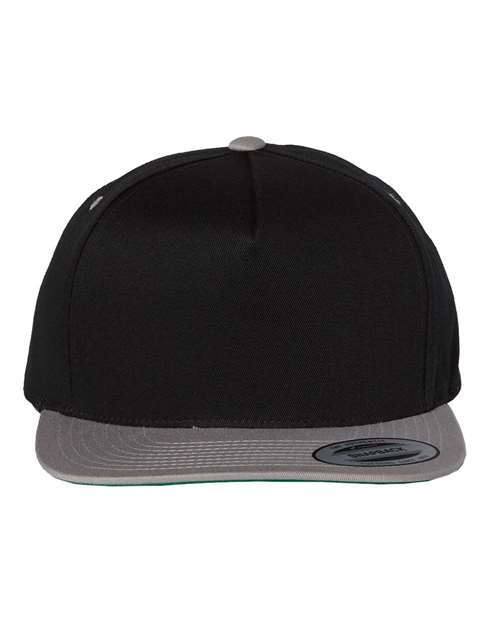 Five-Panel Cotton Twill Snapback Cap