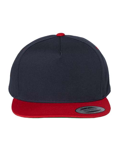 Five-Panel Cotton Twill Snapback Cap