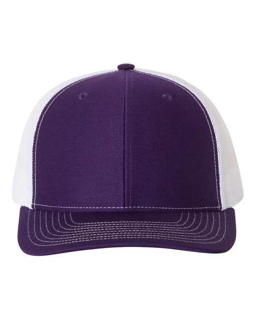 Snapback Trucker Cap - Purple/ White