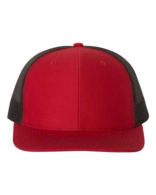 Snapback Trucker Cap - Red/ Black