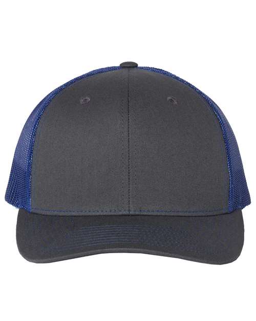 Snapback Trucker Cap - Charcoal/ Royal