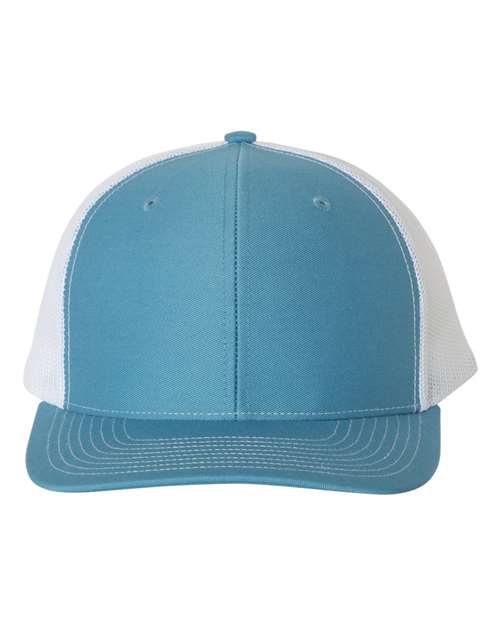 Snapback Trucker Cap - Columbia Blue/ White