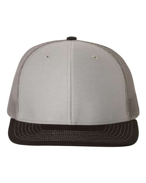 Snapback Trucker Cap - Grey/ Charcoal/ Black