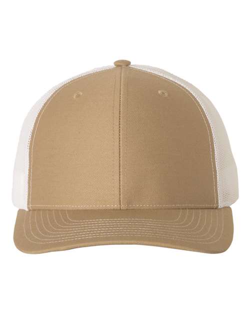 Snapback Trucker Cap - Khaki/ White