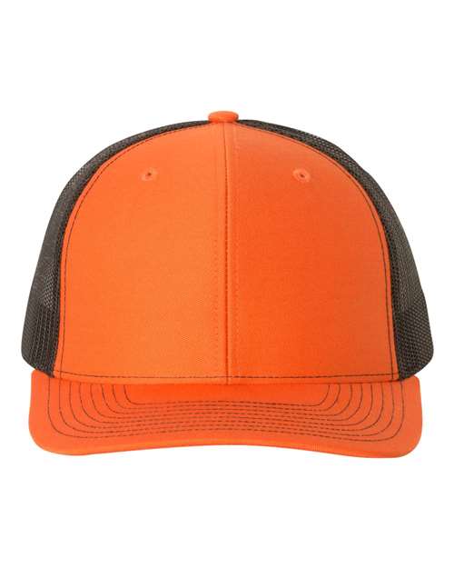 Snapback Trucker Cap - Orange/ Black