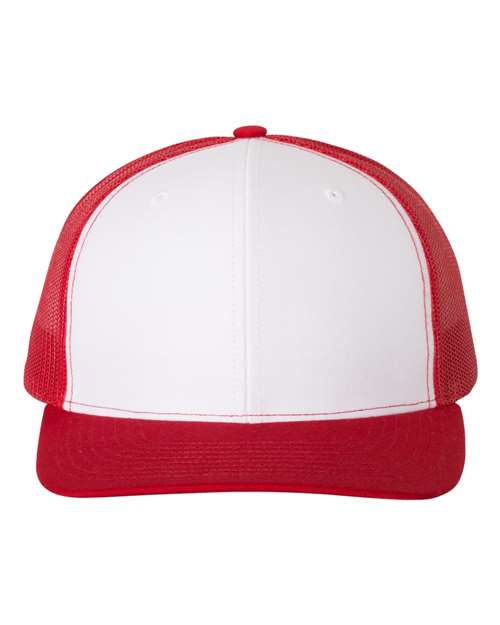 Snapback Trucker Cap - White/ Red