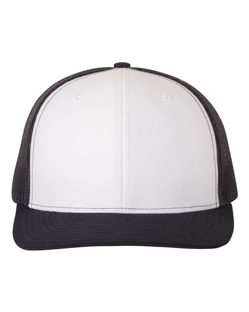 Snapback Trucker Cap - White/ Navy