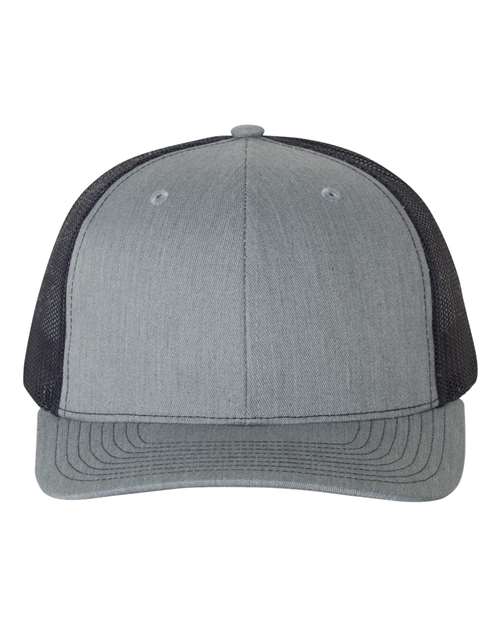 Snapback Trucker Cap - Heather Grey/ Navy