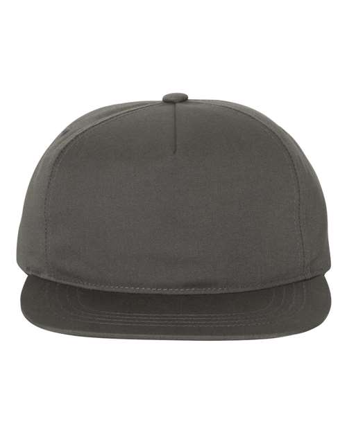 Lightly-Structured Five-Panel Snapback Cap