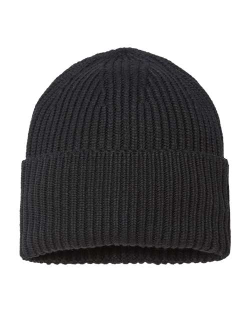 Sustainable Chunky Rib Cuffed Beanie