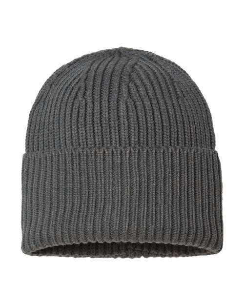 Sustainable Chunky Rib Cuffed Beanie