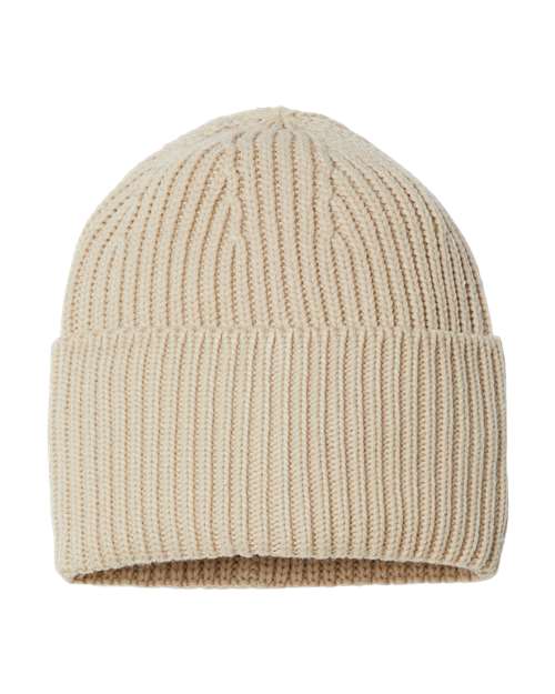 Sustainable Chunky Rib Cuffed Beanie