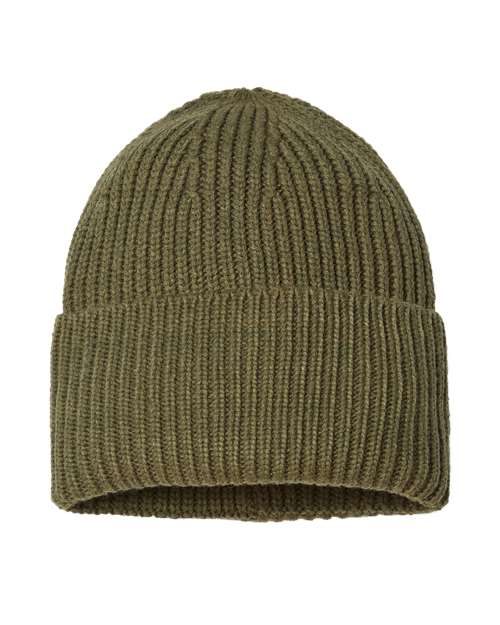 Sustainable Chunky Rib Cuffed Beanie