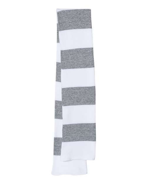 Rugby-Striped Knit Scarf