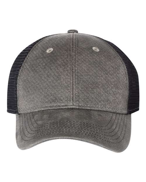 Faux Waxy Trucker Cap