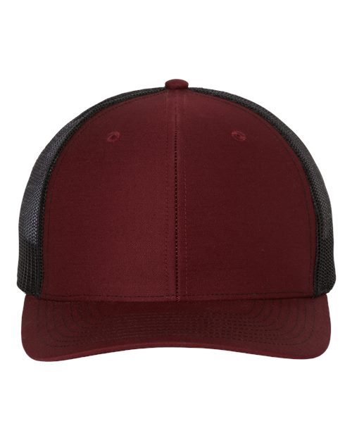 Snapback Trucker Cap - Cardinal/ Black