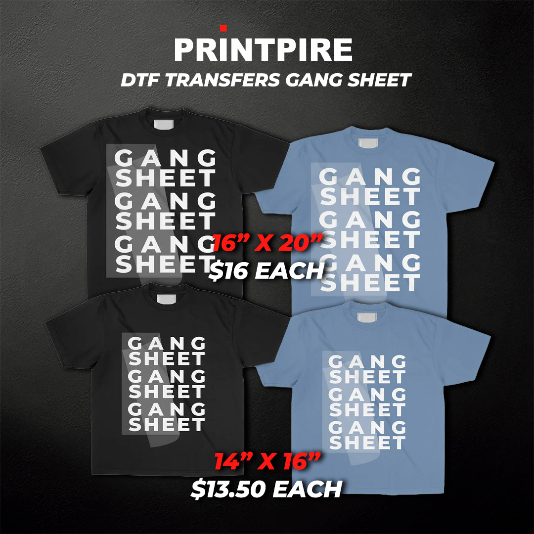 DTG DTF TRANSFERS GANG SHEET BUILDER 16 X 20IN OR 14 X 16IN