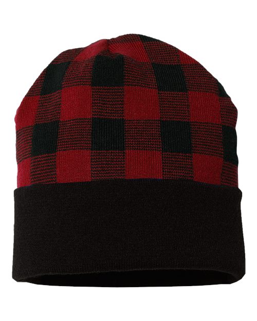 USA-Made Plaid Beanie