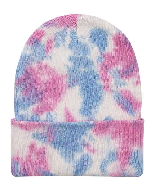 12" Tie-Dyed Cuffed Beanie