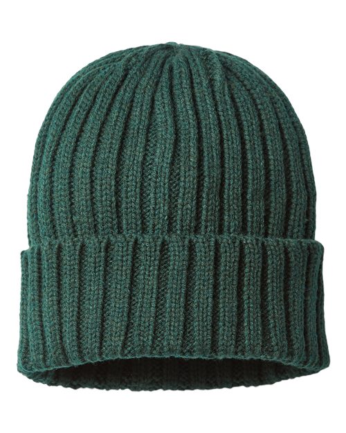 Sustainable Cable Knit Cuffed Beanie