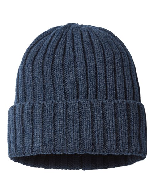 Sustainable Cable Knit Cuffed Beanie