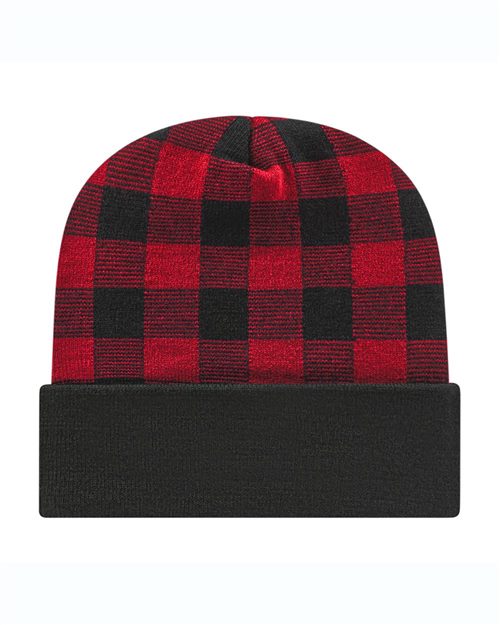 USA-Made Plaid Beanie