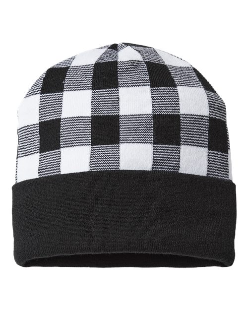 USA-Made Plaid Beanie