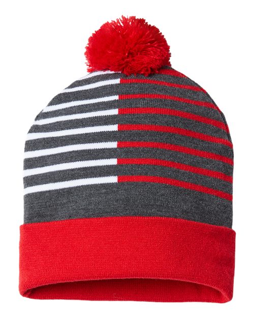 USA-Made Half Color Beanie