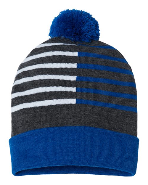 USA-Made Half Color Beanie