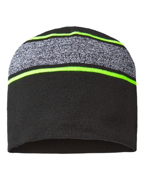 USA-Made Variegated Striped Beanie