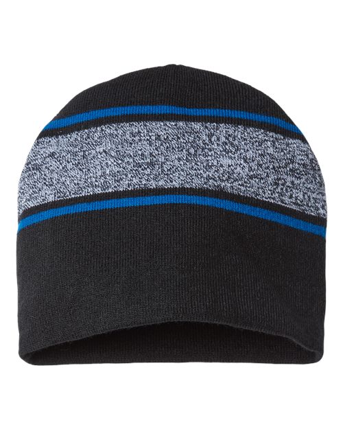 USA-Made Variegated Striped Beanie