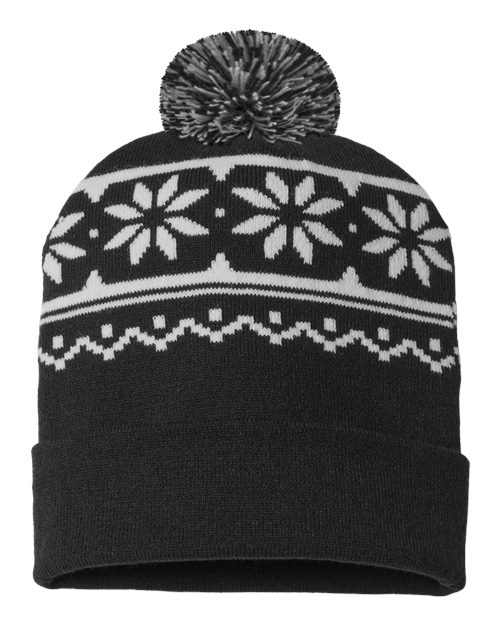 USA-Made Snowflake Beanie